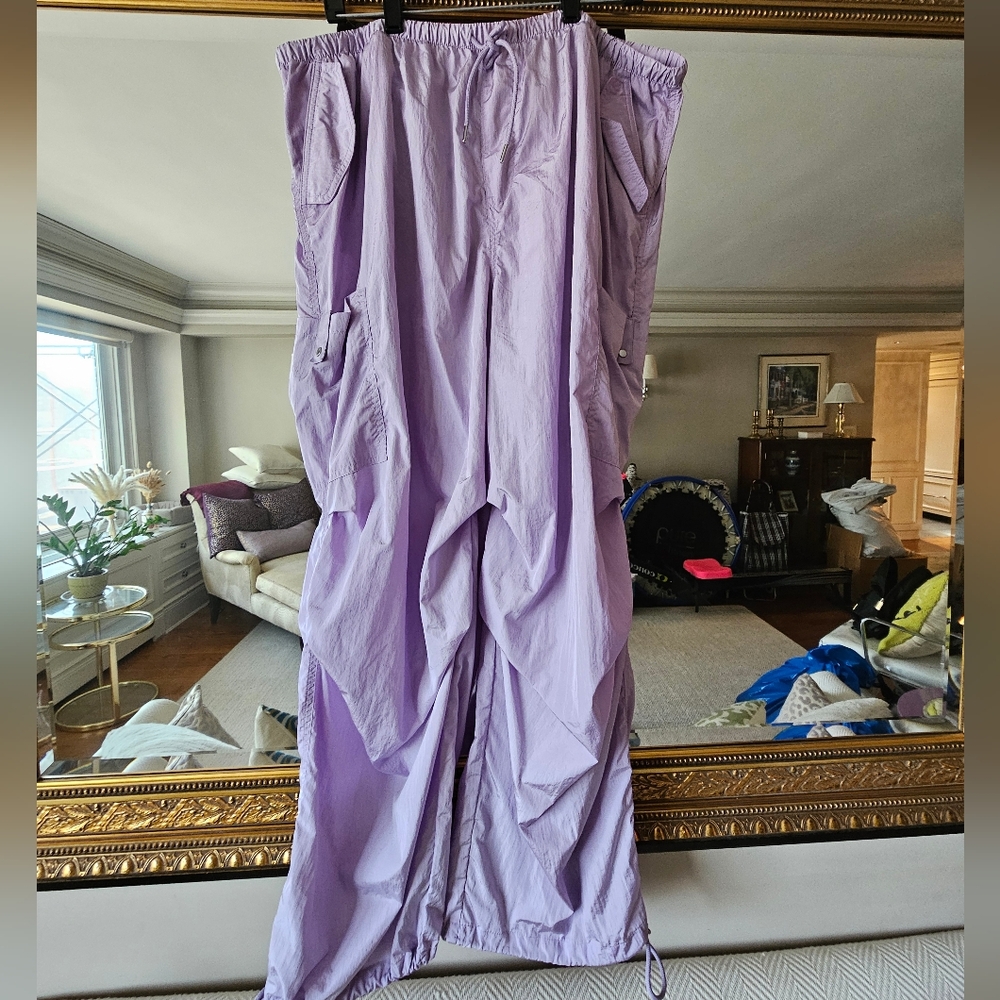 H&M Lavender Parachute Pants - size xl - Picture 7 of 9
